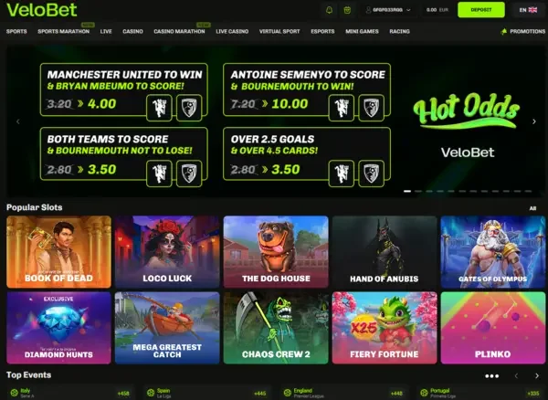 VeloBet Screenshot 2
